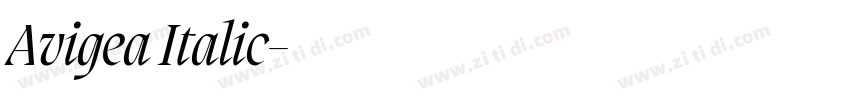 Avigea Italic字体转换 Avigea Italic字体转换